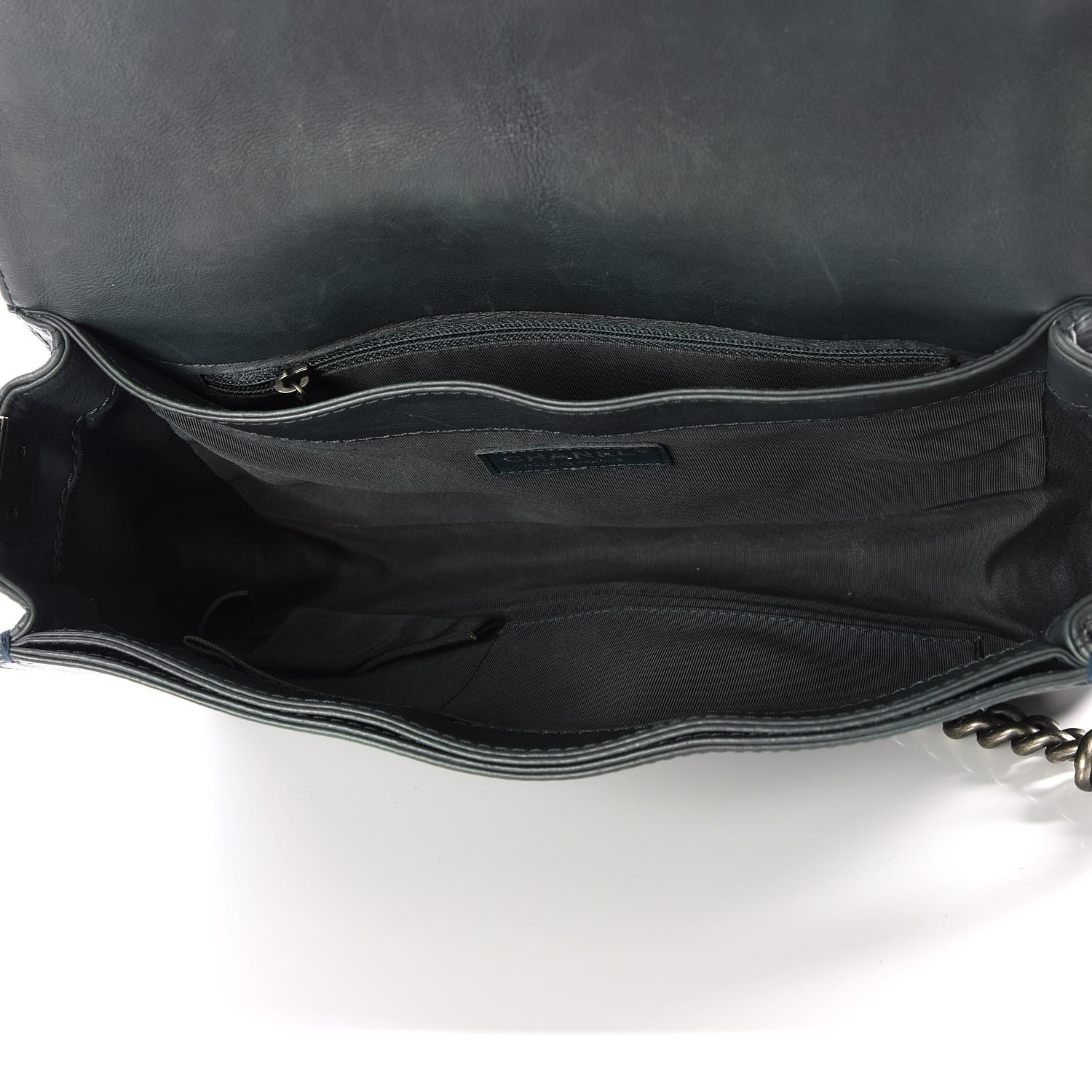 Chanel Calfskin Medium Boy Reverso Flap Dark Green 4 of 11