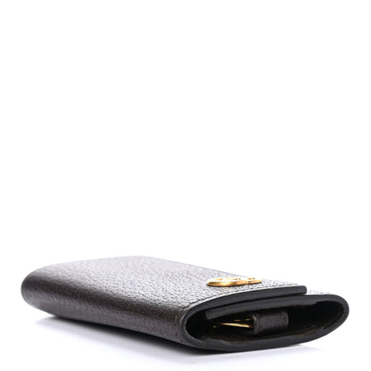 Gucci Calfskin Boar Effect GG Marmont 6 Key Holder Dark Cocoa 4 of 6