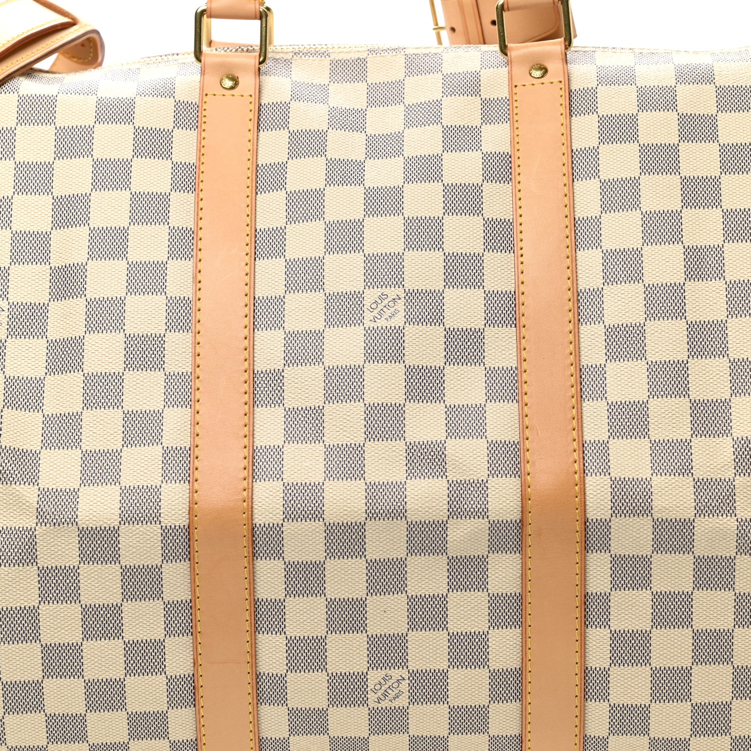 Louis Vuitton Damier Azur Keepall Bandouliere 55 8 of 12