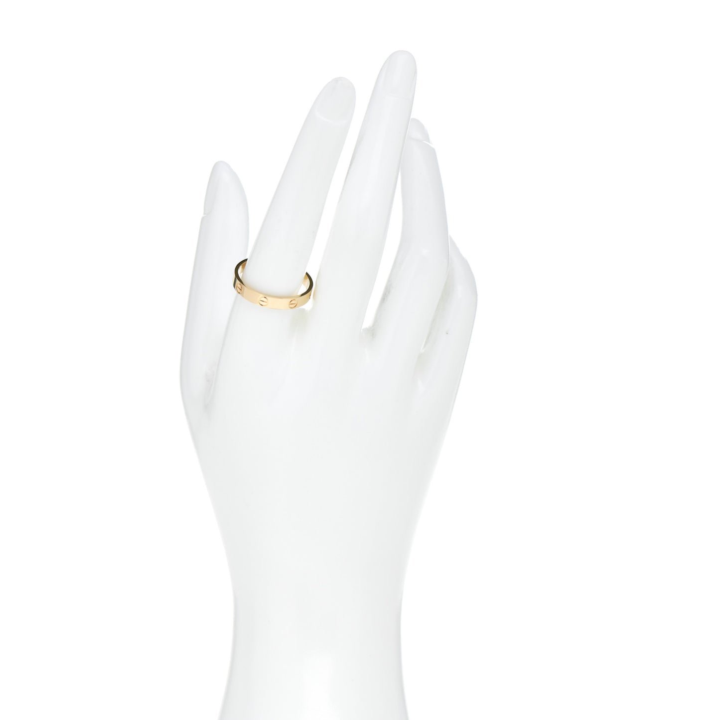 18K Yellow Gold 3.5mm LOVE Wedding Band Ring 61 9.5