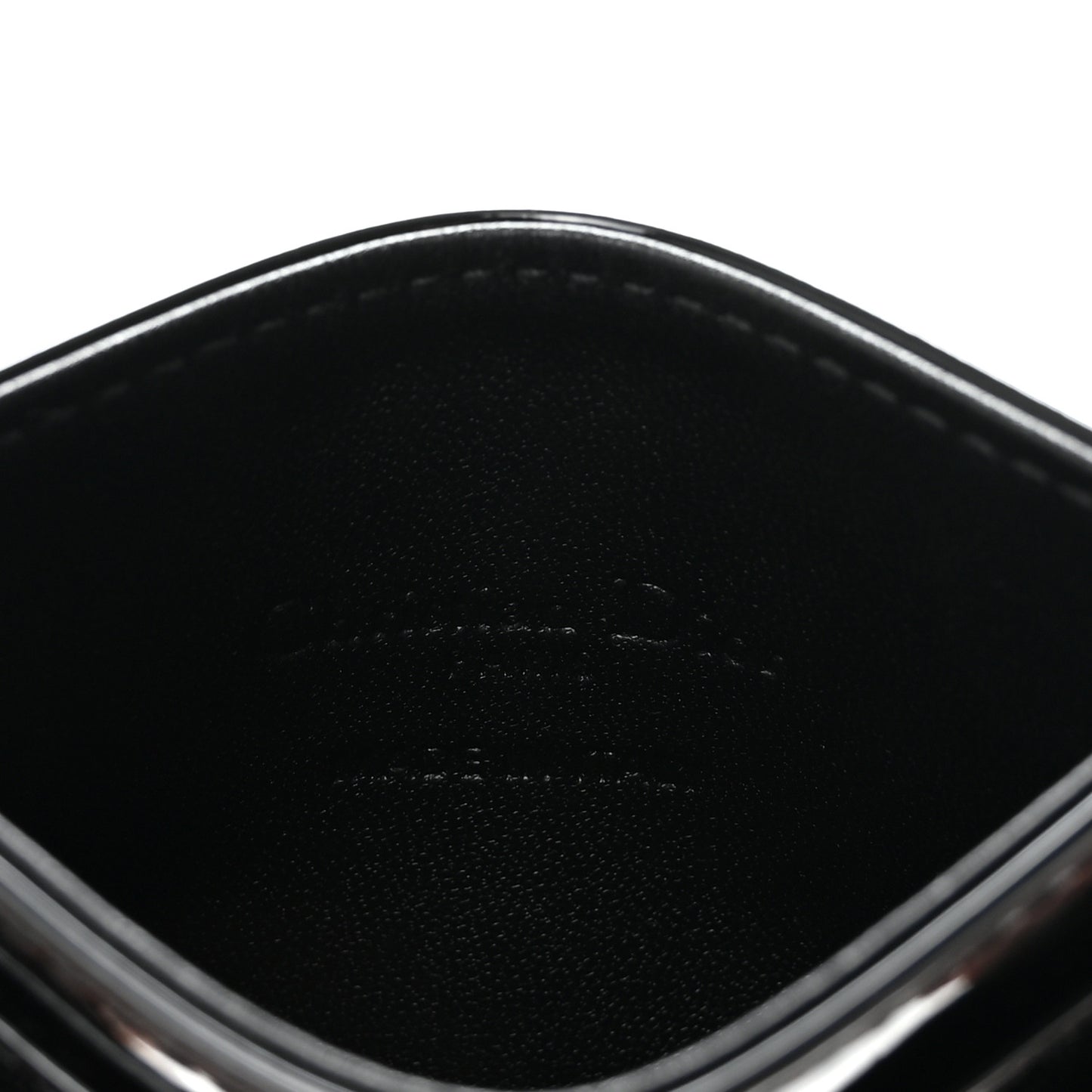 Patent Cannage Lady Dior Card Holder Black