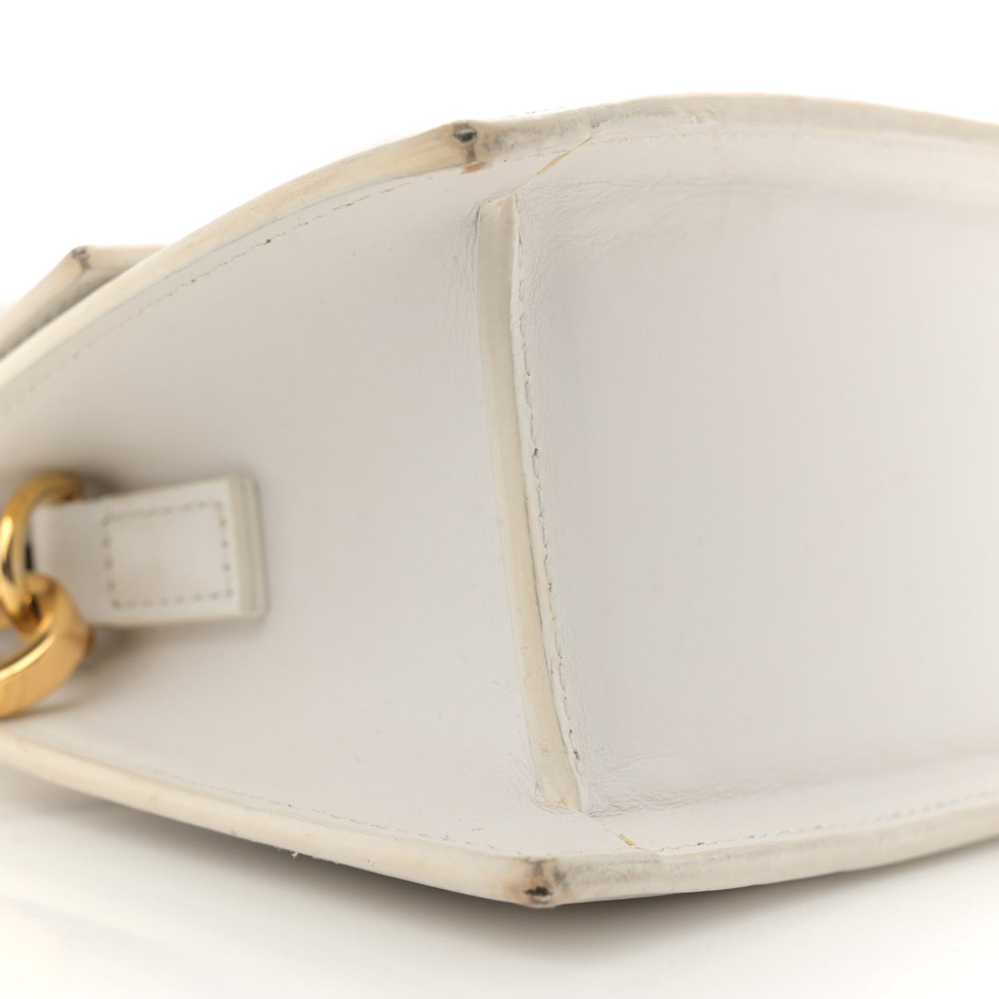 Smooth Calfskin Le Chiquito Moyen White