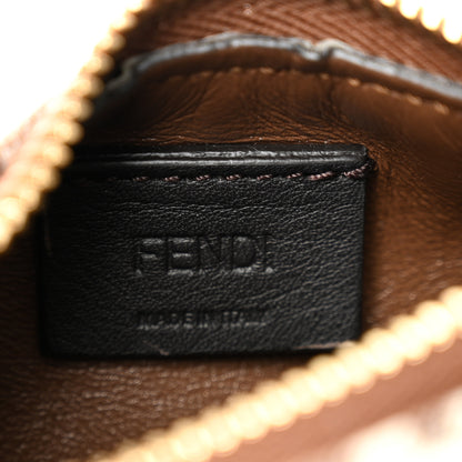 Fendi Fabric Jacquard FF 1974 Nano Fendigraphy Hobo Charm Beige 6 of 7