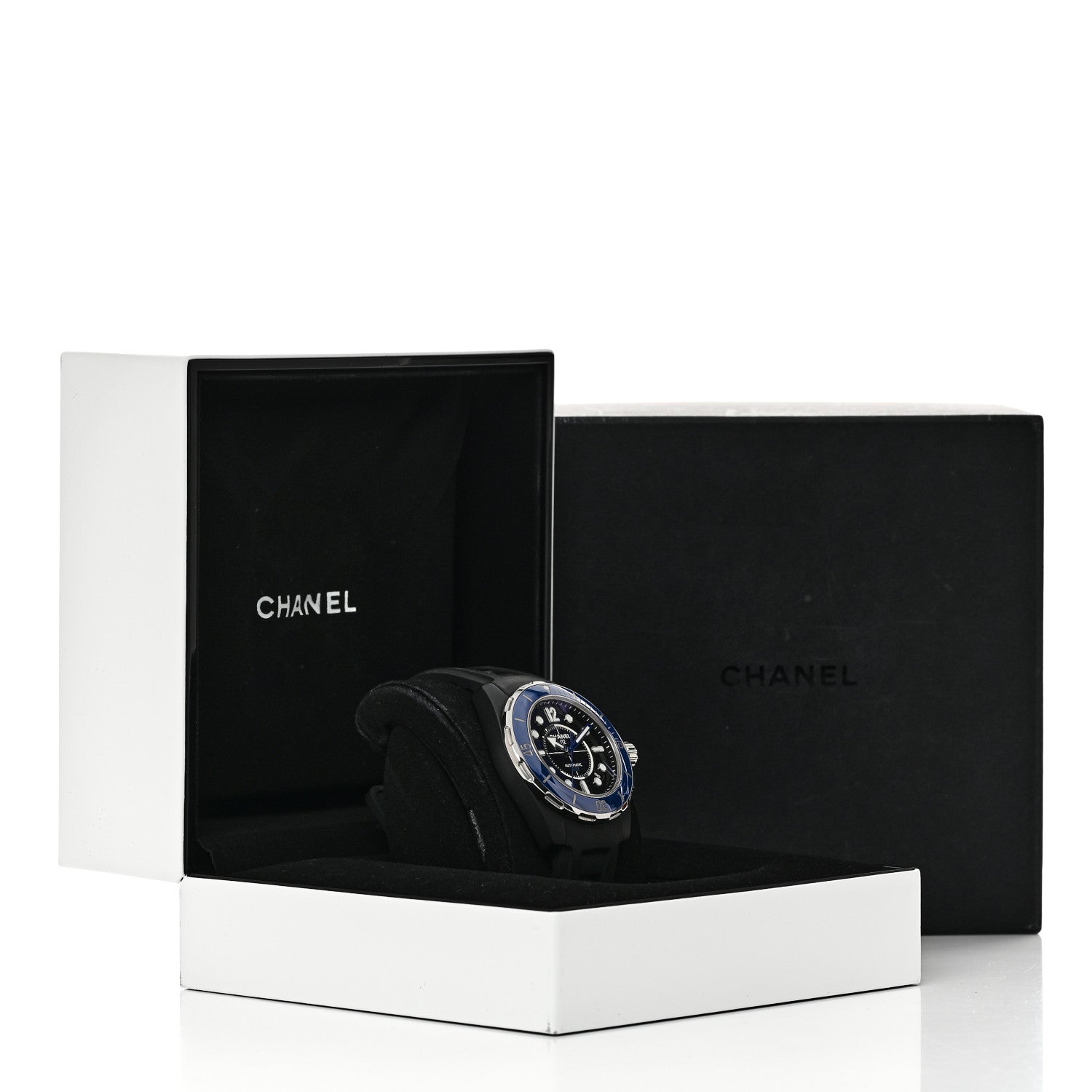 Chanel Stainless Steel Ceramic Rubber 41mm J12 Marine Automatic Watch Black 5 of 5