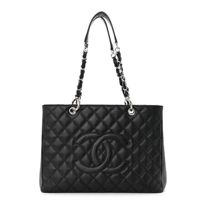 Chanel Caviar Quilted Grand Shopping Tote GST Black 1 of 11