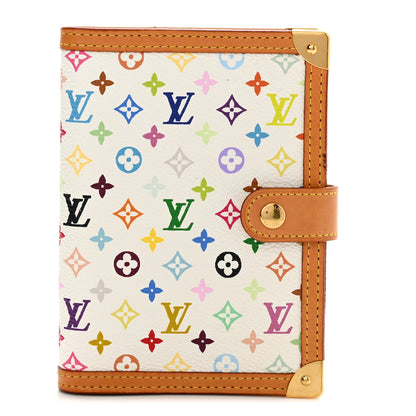 Louis Vuitton Monogram Multicolor Small Ring Agenda Cover White 1 of 7