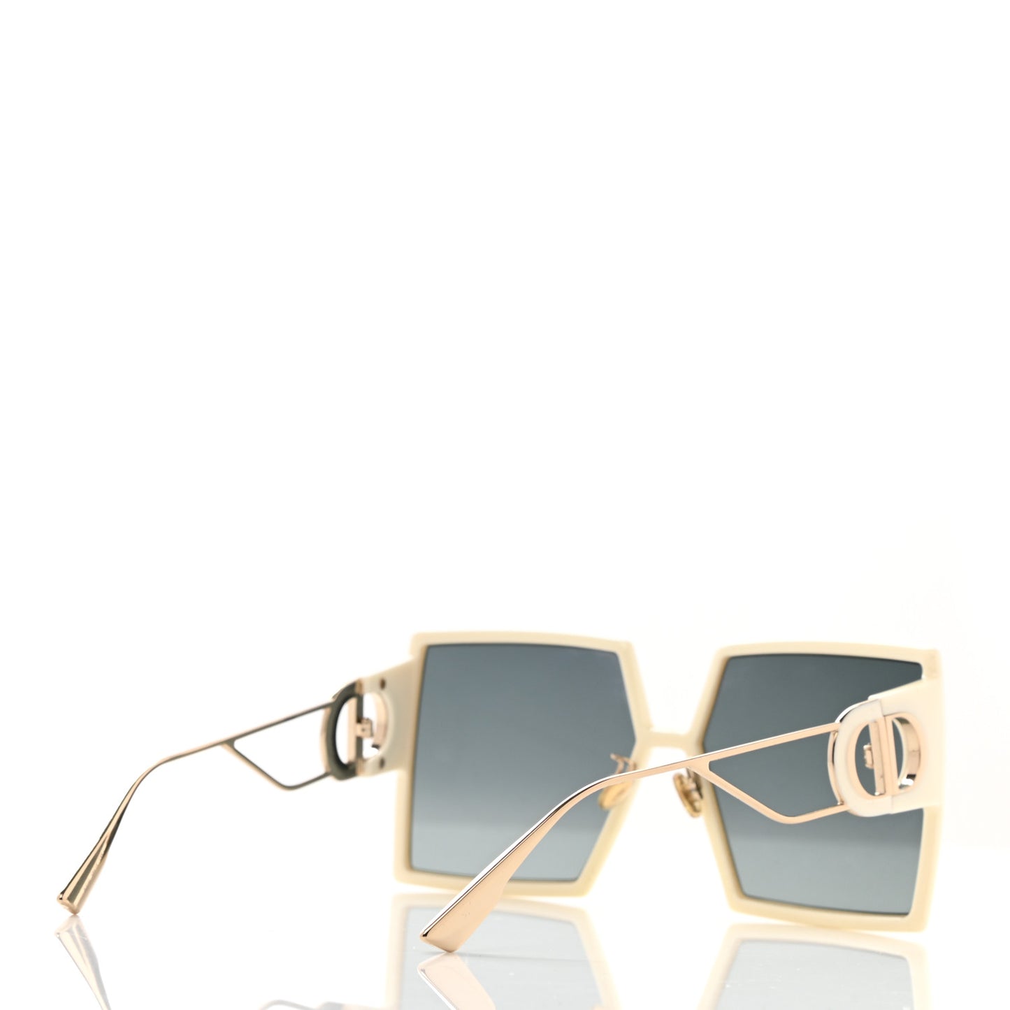 Square 30 Montaigne Sunglasses White