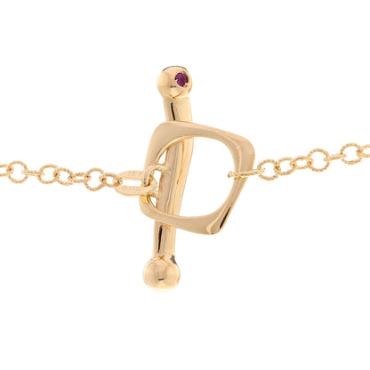 Roberto Coin 18K Yellow White Gold Diamond Square Station Toggle Necklace 4 of 5