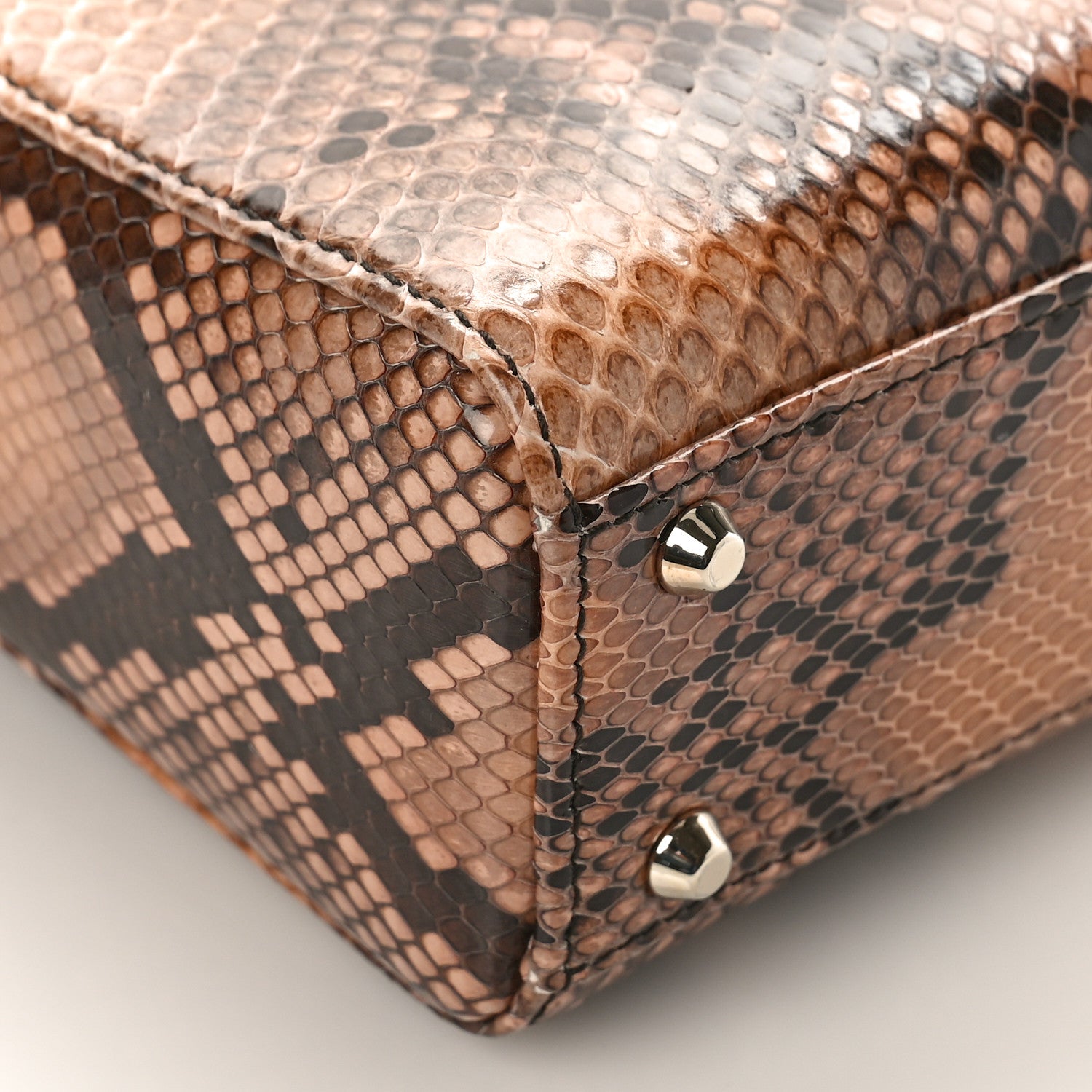 Christian Dior Snakeskin Mini Lady Dior Beige Multicolor 7 of 8
