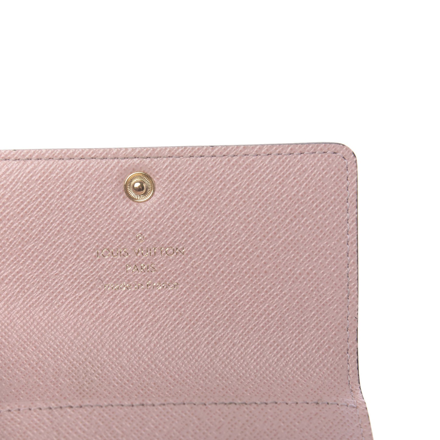 Damier Ebene Multicles 6 Key Holder Rose Ballerine