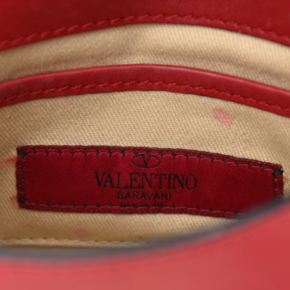 Valentino Garavani Vitello Mini Rockstud Flip Lock Crossbody Bag Red 8 of 13