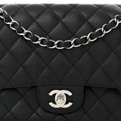 Chanel Caviar Quilted Medium Double Flap Black 8 of 10