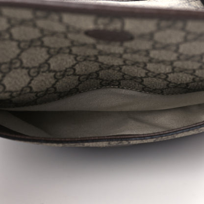Gucci GG Supreme Monogram Web Small Neo Vintage Double Flap Messenger Bag Beige New Acero 6 of 13