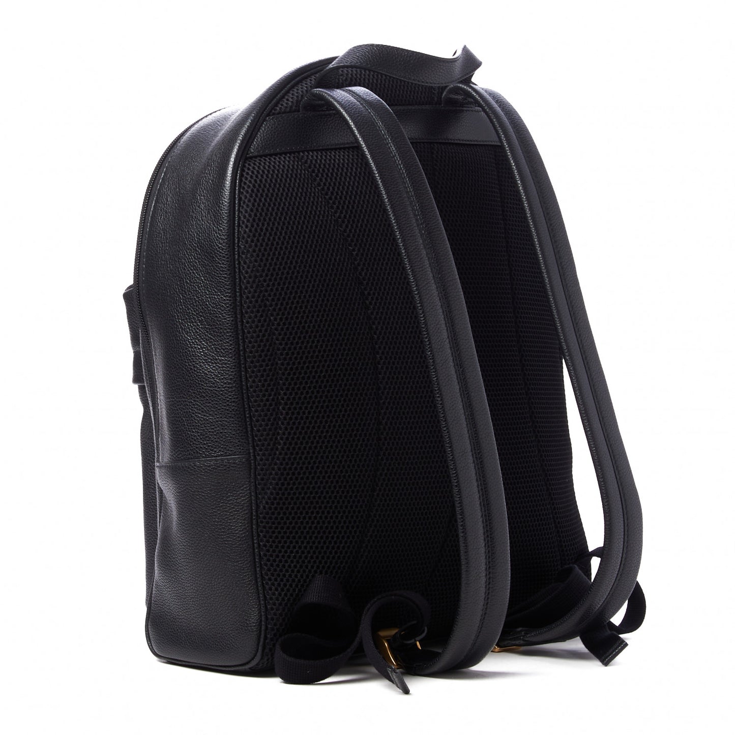 Calfskin Logo Day Backpack Black