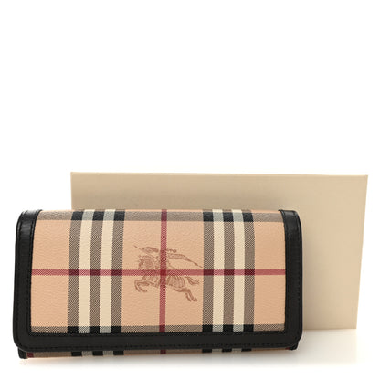 Burberry Haymarket Check Penrose Continental Wallet Brown 8 of 8