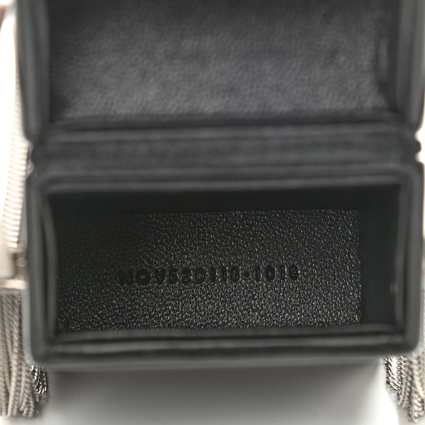 Lambskin Smoking Box Crossbody Black
