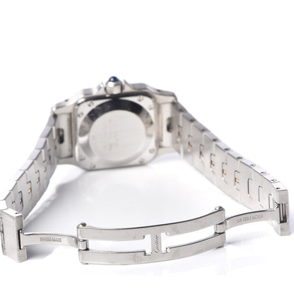 Cartier Stainless Steel 18K Yellow Gold 24mm Santos De Cartier Galbee Quartz Watch 6 of 7