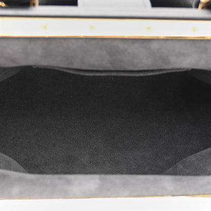 Louis Vuitton Calfskin Nanogram Embossed Clutch Black 5 of 9