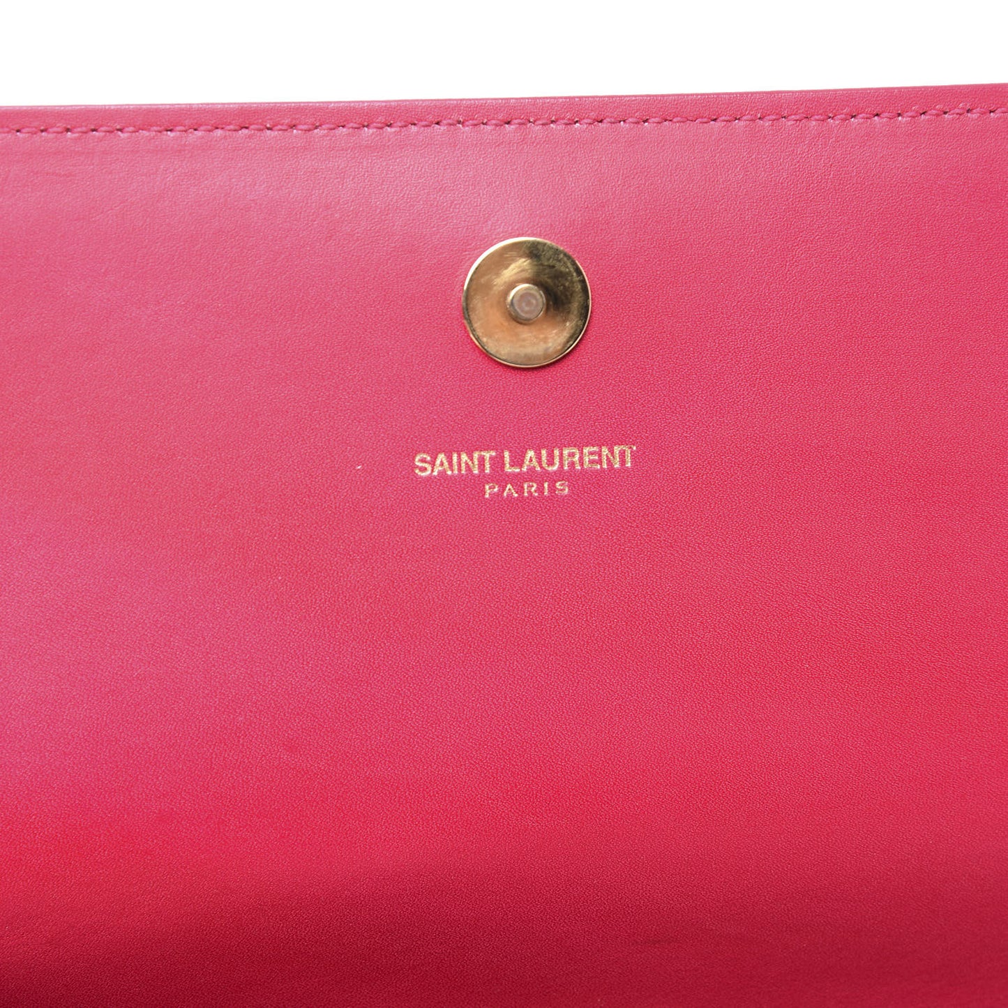 Calfskin Classic Monogram Cassandre Clutch Lipstick Fuchsia