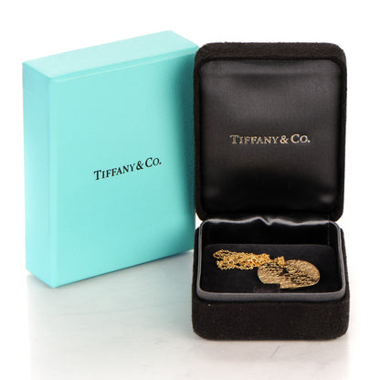 Tiffany 18K Yellow Gold Notes Round Pendant Necklace 8 of 8