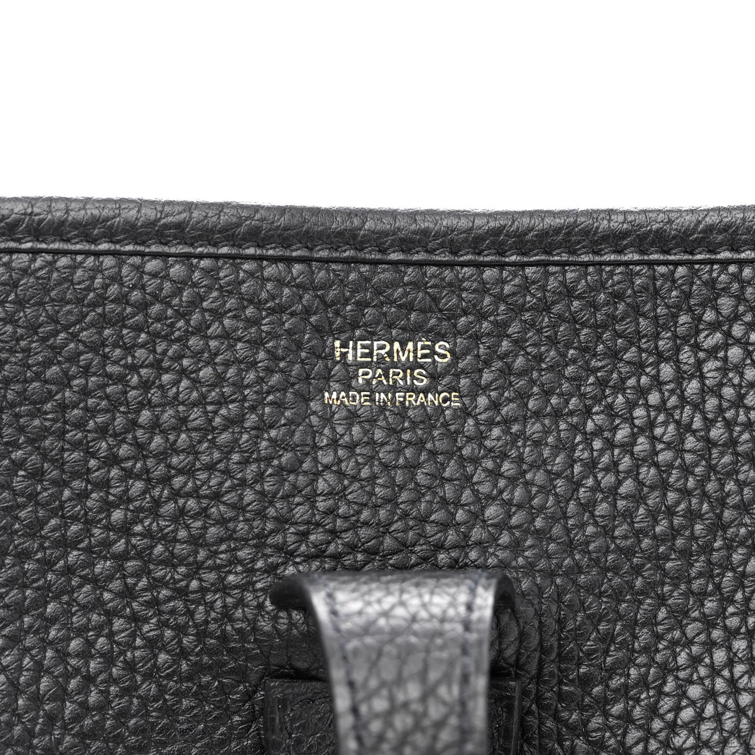 Hermes Taurillon Clemence Evelyne III PM Black 6 of 9