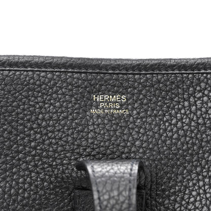 Hermes Taurillon Clemence Evelyne III PM Black 6 of 9