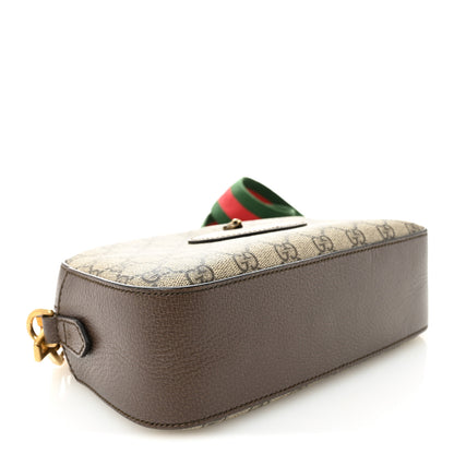 Gucci GG Supreme Monogram Web Neo Vintage Shoulder Bag Beige New Acero Crop 4 of 10