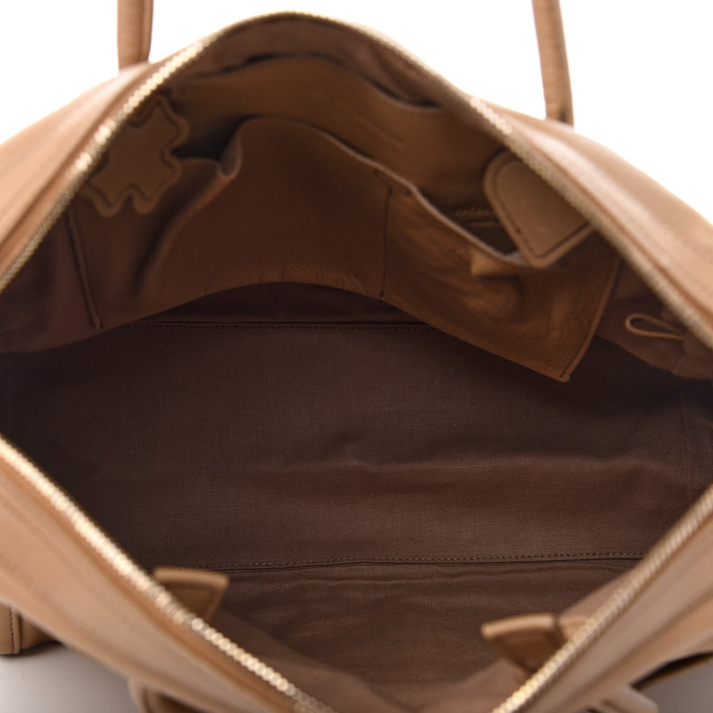 Calfskin Lucky Chyc Boston Beige