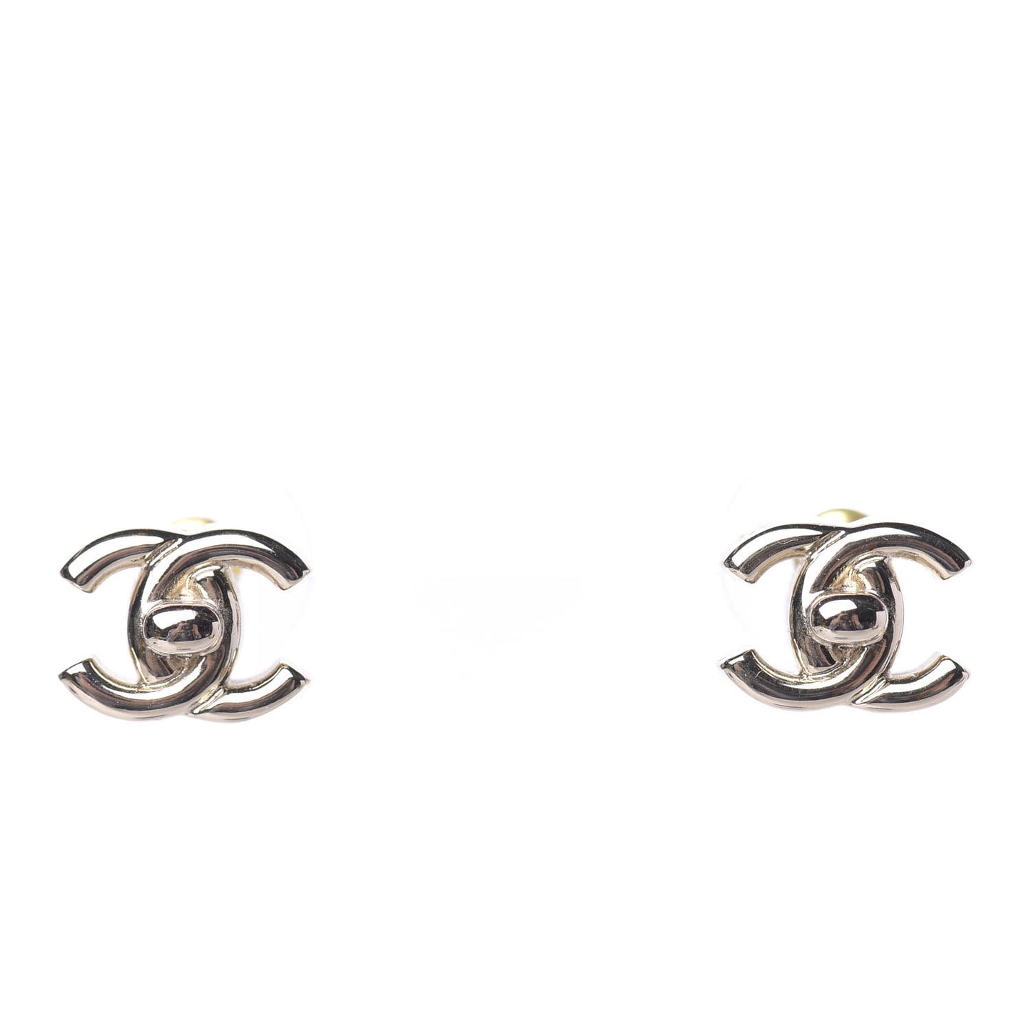 CC Turnlock Earrings Gold