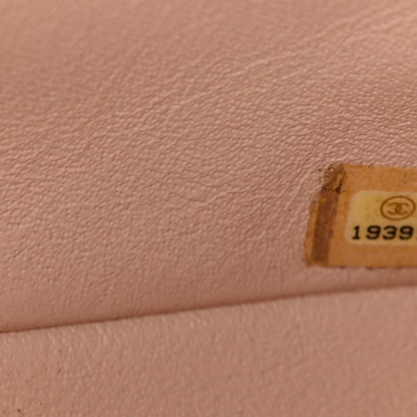 Caviar Quilted Mini Rectangular Flap  Light Beige