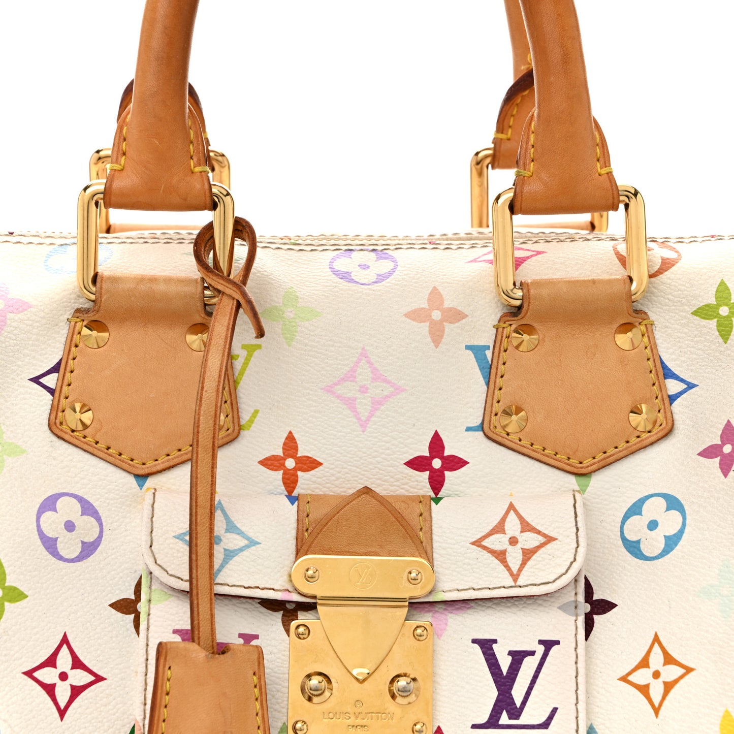 Monogram Multicolor Speedy 30 White