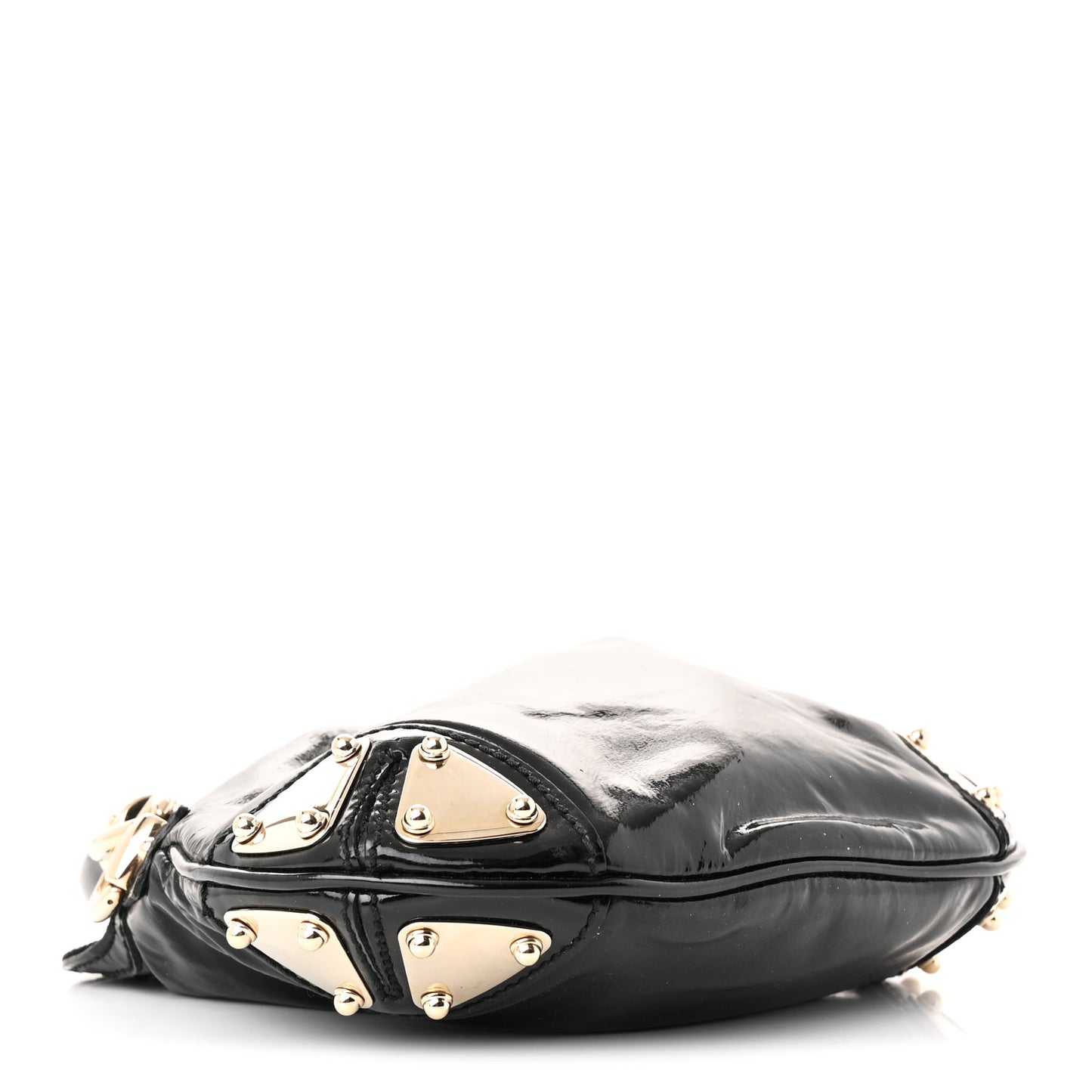 Patent Mini Indy Top Handle Hobo Black