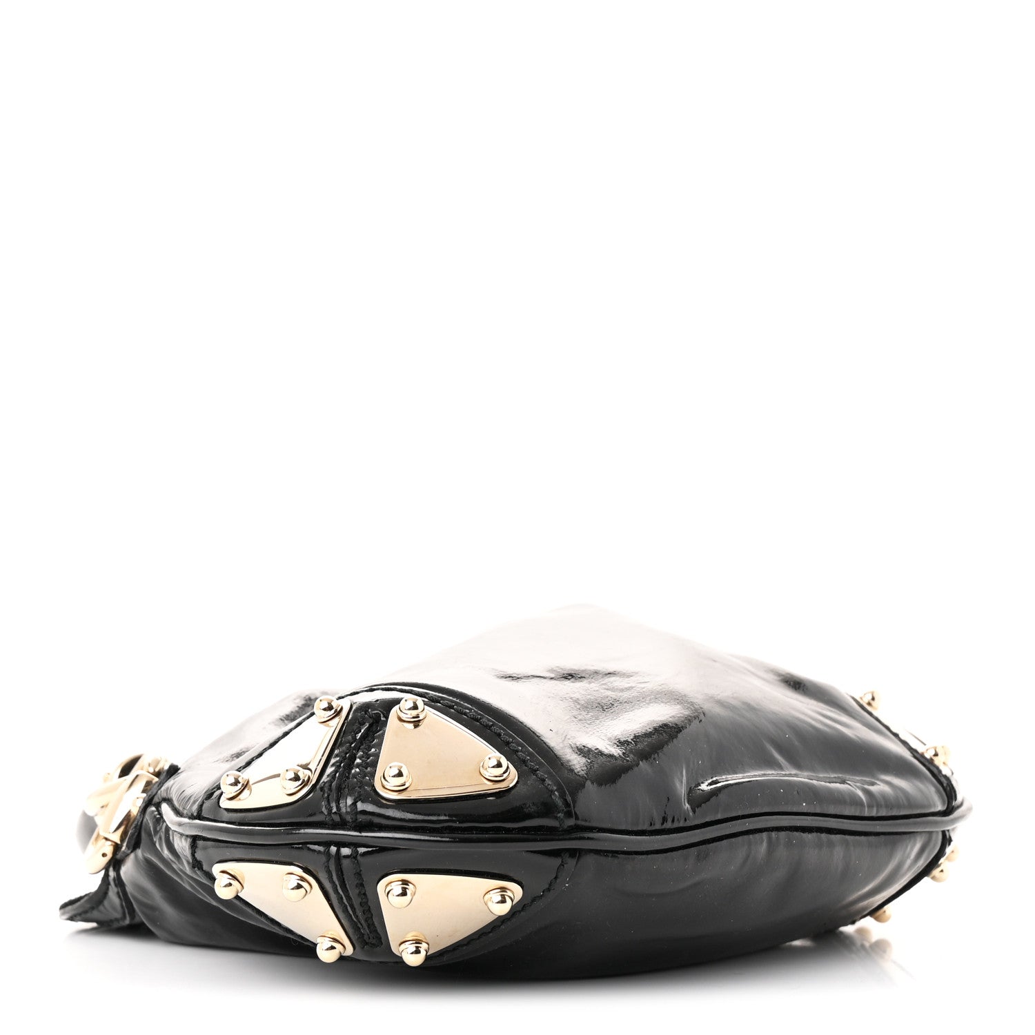 Gucci Patent Mini Indy Top Handle Hobo Black 4 of 10