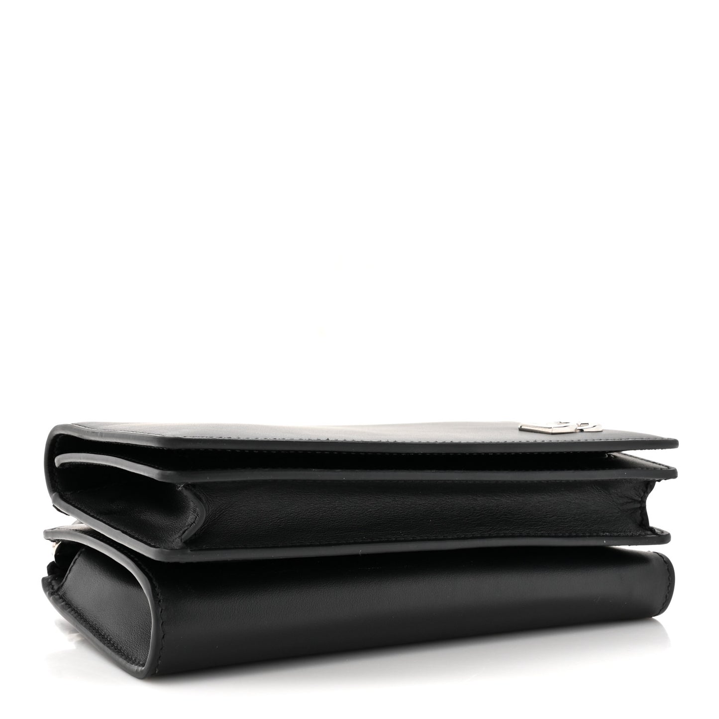 DOLCE GABBANA Calfskin DG Millennials Convertible Crossbody Black