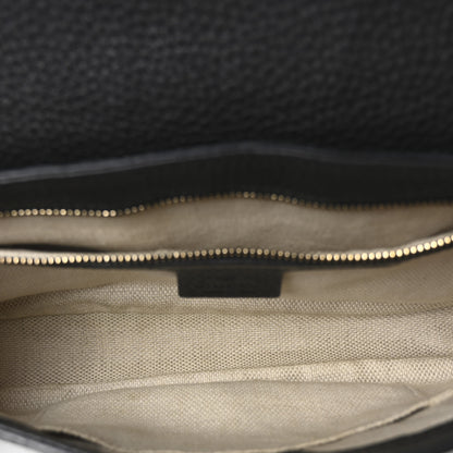 Gucci Pebbled Calfskin Medium Soho Flap Crossbody Black 5 of 10