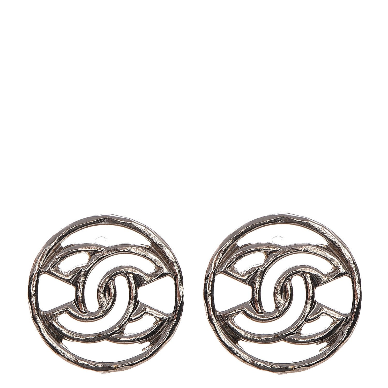 Chanel CC Earrings Gold 1 of 5