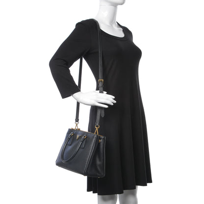 Prada Saffiano Small Galleria Double Zip Tote Black 2 of 10