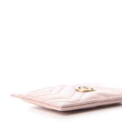Gucci Calfskin Matelasse GG Marmont Card Holder Perfect Pink 5 of 8