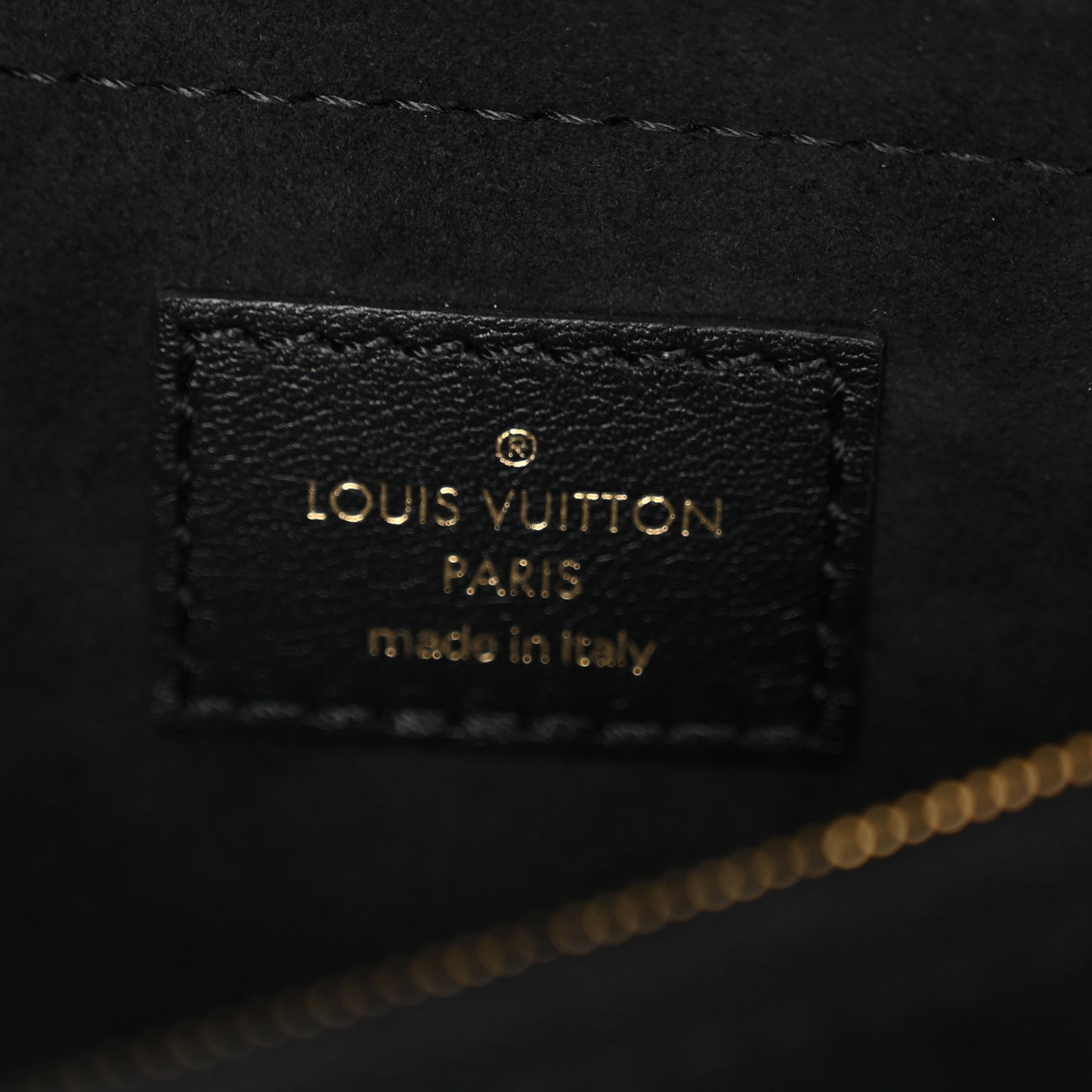 Calfskin LV New Wave Chain Bag Black