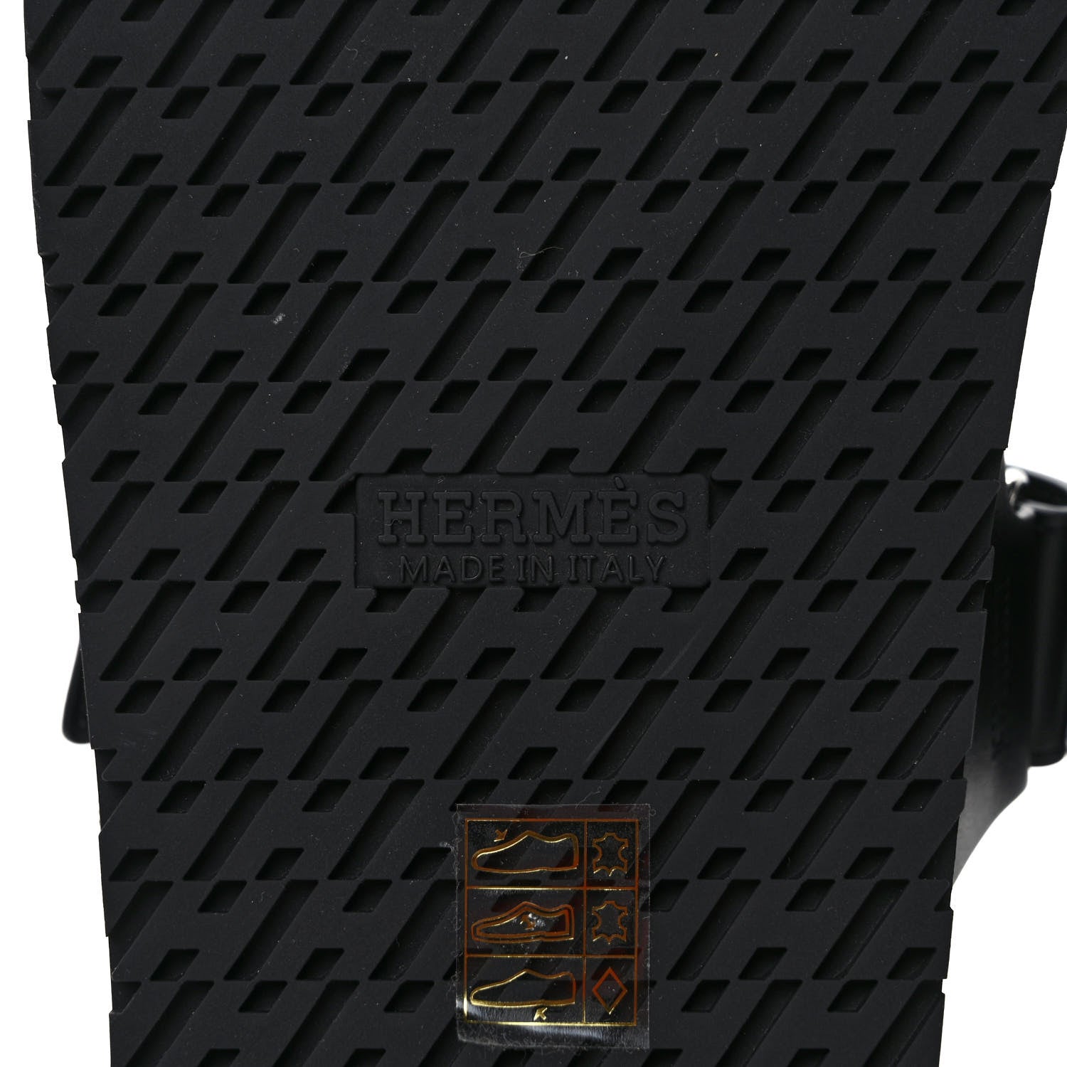 Hermes Calfskin Mens Chypre Sandals 42 Black 6 of 9