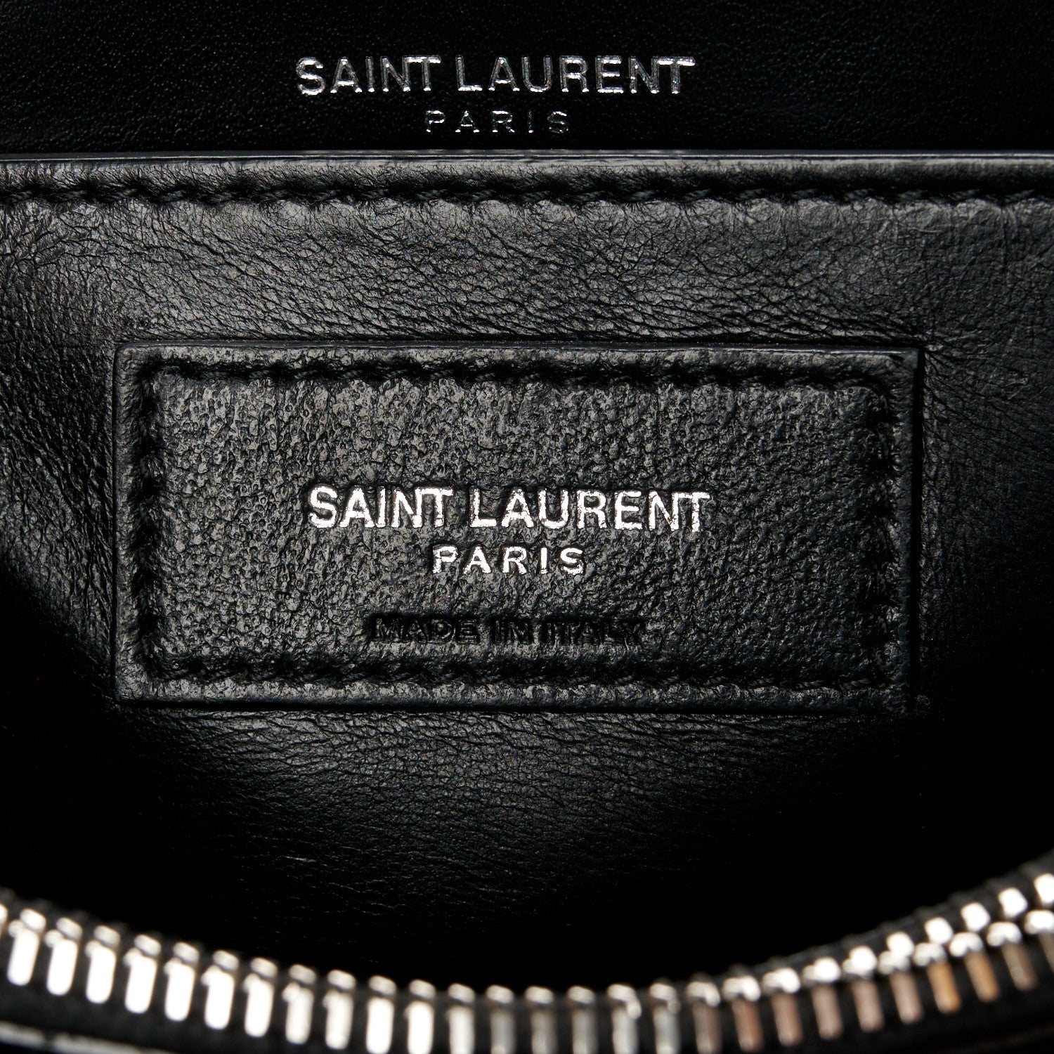 Saint Laurent Calfskin Y Quilted Monogram Small Loulou Chain Satchel Black 7 of 13