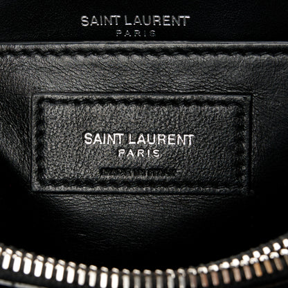 Saint Laurent Calfskin Y Quilted Monogram Small Loulou Chain Satchel Black 7 of 13