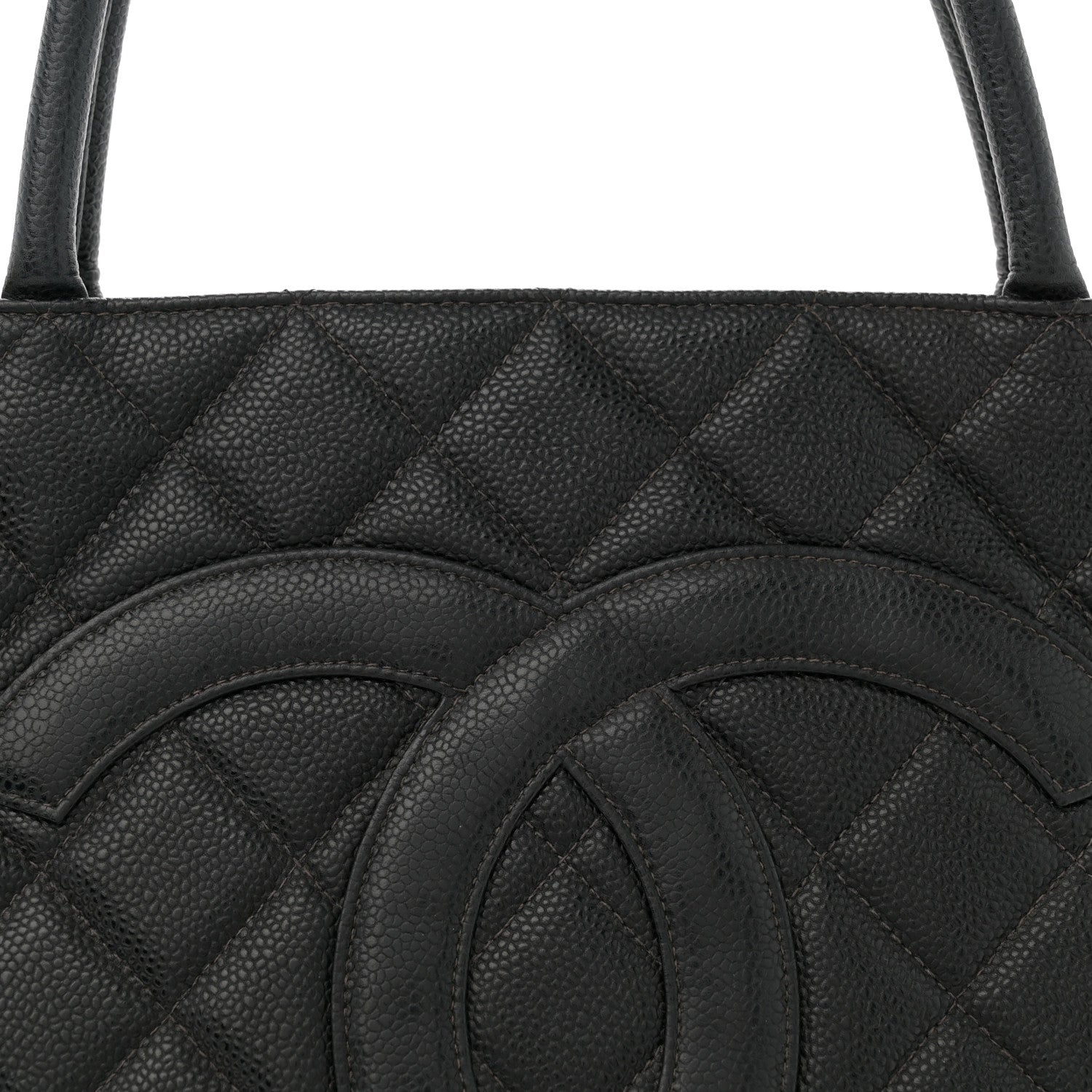 Chanel Caviar Quilted Medallion Tote Black 8 of 12