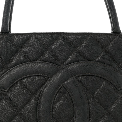 Chanel Caviar Quilted Medallion Tote Black 8 of 12