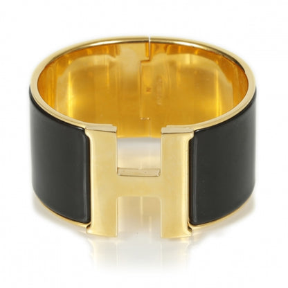 Hermes Enamel Clic Clac H Extra Large Bracelet Black 1 of 6