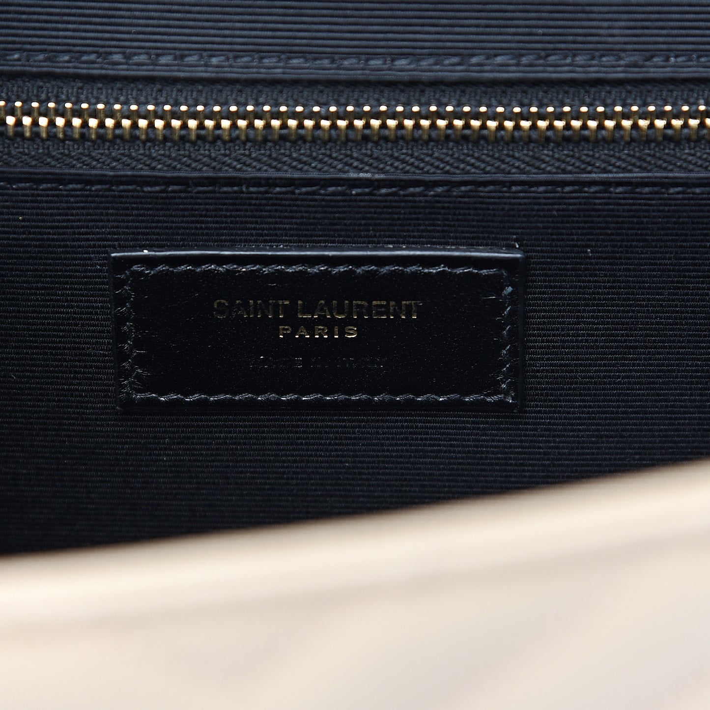 Grain De Poudre Matelasse Chevron Large Monogram Satchel Nude Powder
