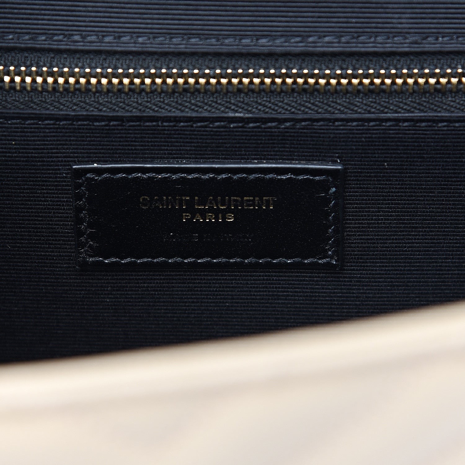 Saint Laurent Grain De Poudre Matelasse Chevron Large Monogram Satchel Nude Powder 5 of 11