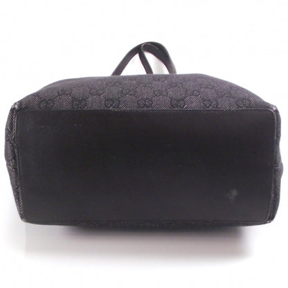 Gucci Denim Monogram Eclipse Bucket Tote 4 of 12