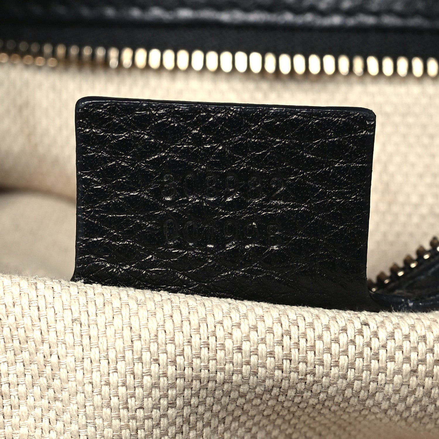 Gucci Pebbled Calfskin Medium Soho Chain Shoulder Bag Black 7 of 11