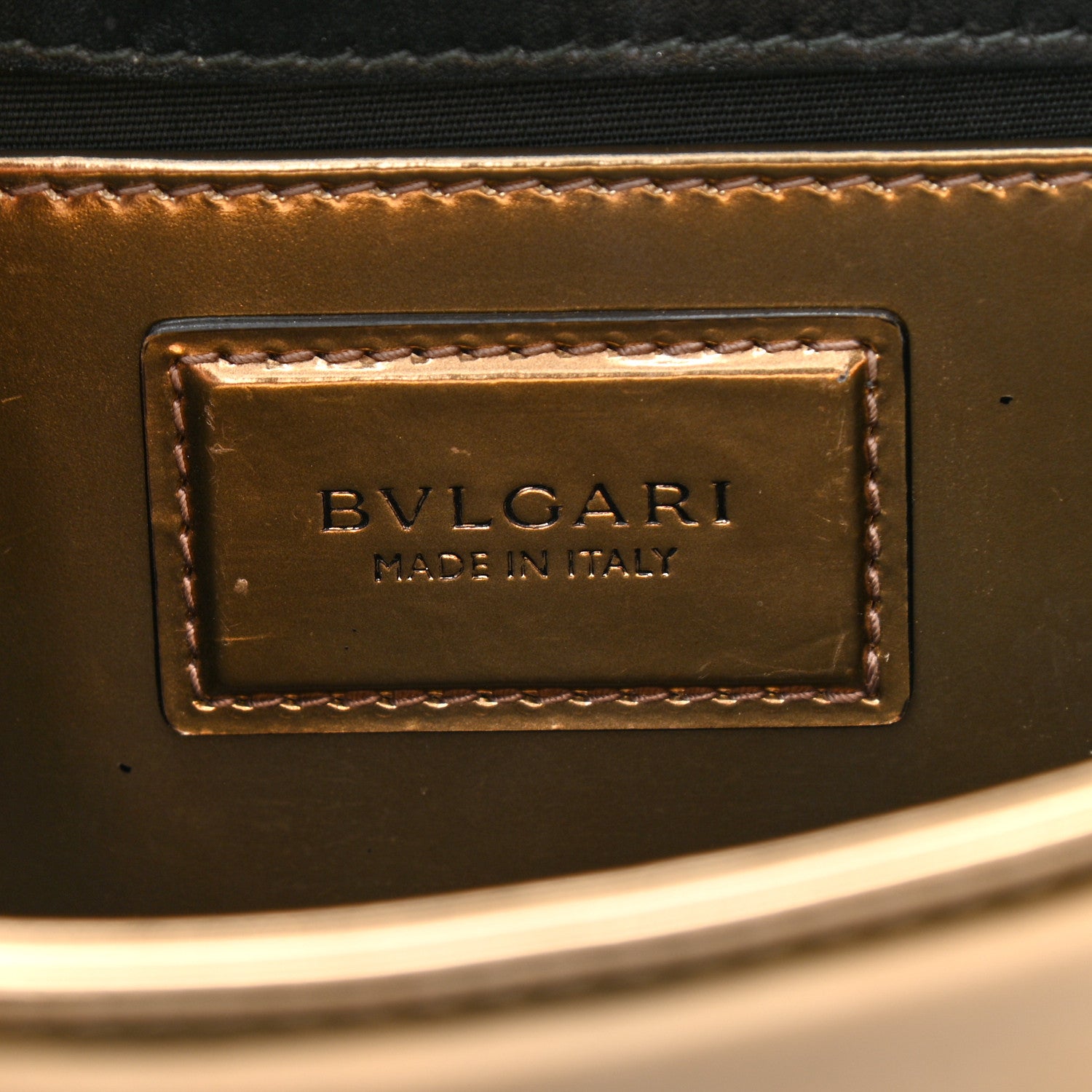 Bulgari Metallic Calfskin Serpenti Medium Crossbody Bag Bronze 5 of 9